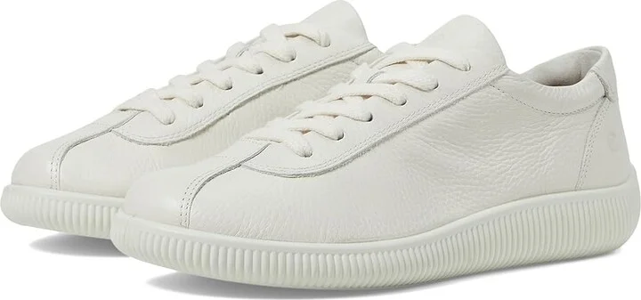 ECCO Soft Zero Premium Sneaker Women's Shoes White : EU 36 (US Women's 5-5.5) M, Leather