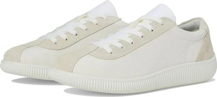 ECCO Soft Zero Women's Shoes White/ Shadow White : EU 42 (US Women's 11-11.5) M, Leather