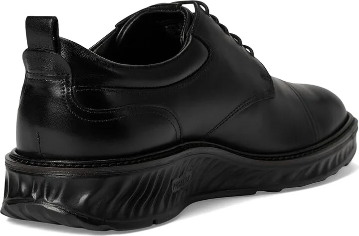 ECCO ST.1 Hybrid Cap Toe Oxford Men's Shoes Black/Black Outsole : EU 43 (US Men's 9-9.5) D - Medium, Leather - Image 4