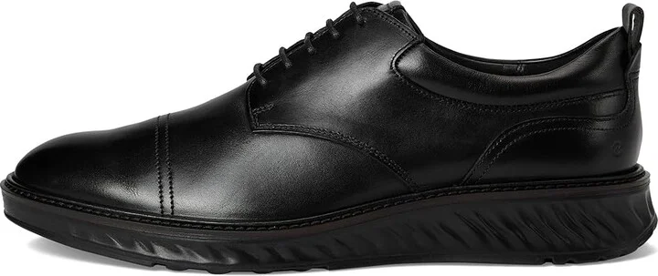 ECCO ST.1 Hybrid Cap Toe Oxford Men's Shoes Black/Black Outsole : EU 43 (US Men's 9-9.5) D - Medium, Leather - Image 6