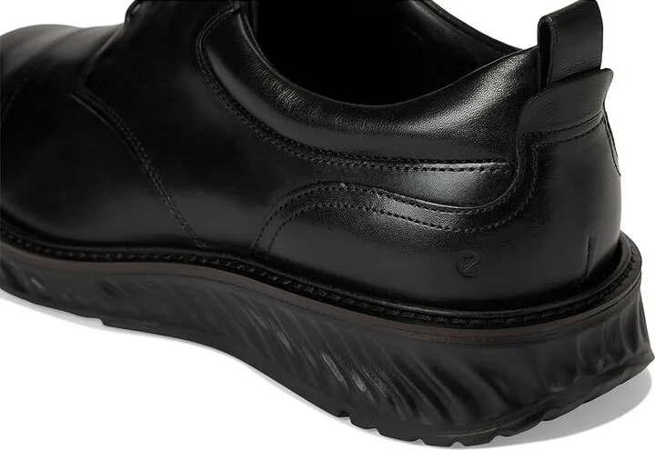 ECCO ST.1 Hybrid Cap Toe Oxford Men's Shoes Black/Black Outsole : EU 43 (US Men's 9-9.5) D - Medium, Leather - Image 7