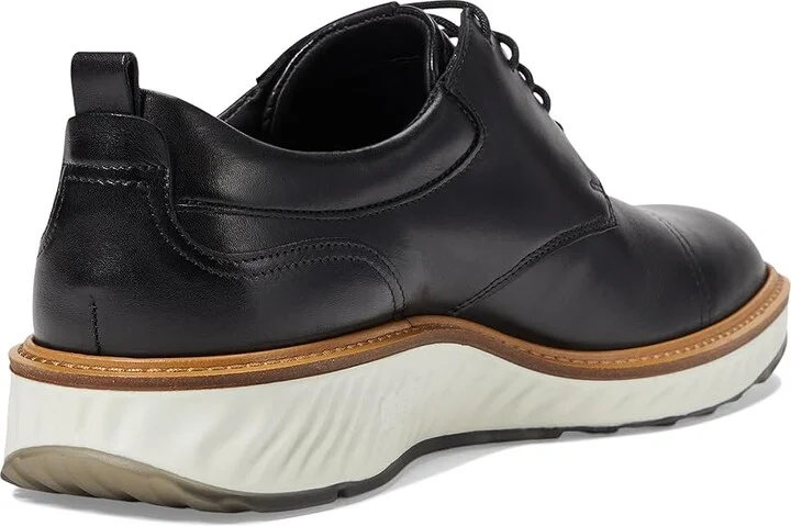 ECCO ST.1 Hybrid Cap Toe Oxford Men's Shoes Black : EU 39 (US Men's 5-5.5) D - Medium, Leather - Image 4