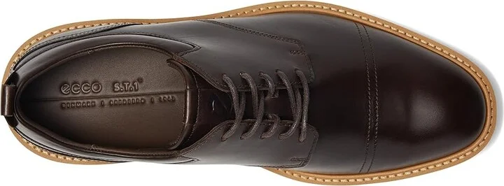 ECCO ST.1 Hybrid Cap Toe Oxford Men's Shoes Cocoa Brown : EU 44 (US Men's 10-10.5) D - Medium, Leather - Image 2