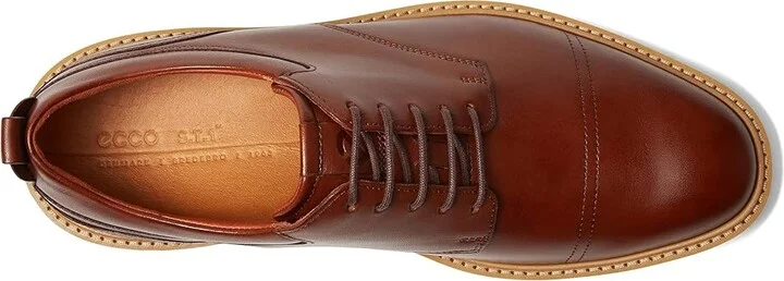 ECCO ST.1 Hybrid Cap Toe Oxford Men's Shoes Cognac : EU 39 (US Men's 5-5.5) D - Medium, Leather - Image 2
