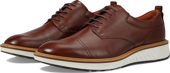 ECCO ST.1 Hybrid Cap Toe Oxford Men's Shoes Cognac : EU 39 (US Men's 5-5.5) D - Medium, Leather