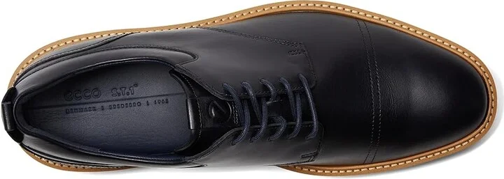 ECCO ST.1 Hybrid Cap Toe Oxford Men's Shoes Marine : EU 44 (US Men's 10-10.5) D - Medium, Leather - Image 2