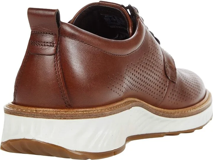 ECCO ST.1 Hybrid Dress Perforated Men's Shoes Cognac Full Grain Leather : EU 39 (US Men's 5-5.5) M - Image 4