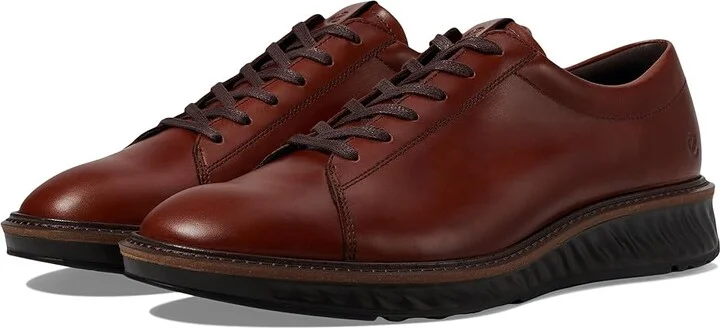 ECCO ST.1 Hybrid Luxury Dress Sneakers Men's Lace Up Wing Tip Shoes Cognac : EU 39 (US Men's 5-5.5) M, Leather