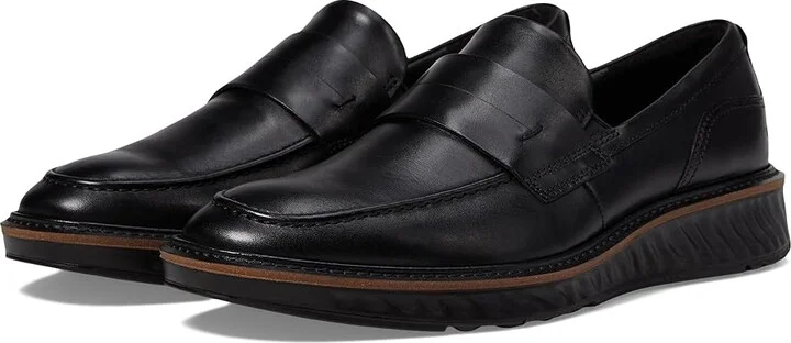 ECCO St.1 Hybrid Penny Loafer Men's Shoes Black : EU 39 (US Men's 5-5.5) M, Leather