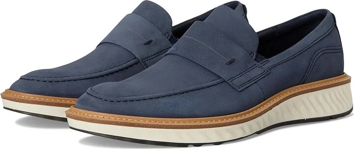 ECCO St.1 Hybrid Penny Loafer Men's Shoes Night Sky : EU 40 (US Men's 6-6.5) M, Leather
