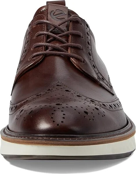 ECCO ST1 Hybrid Brogue Tie Men's Shoes Cocoa Brown : EU 40 (US Men's 6-6.5) M, Leather - Image 3