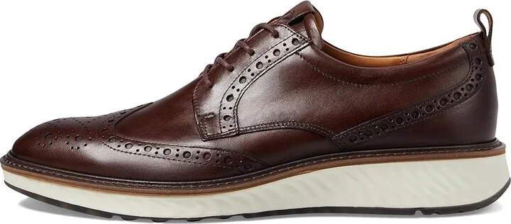 ECCO ST1 Hybrid Brogue Tie Men's Shoes Cocoa Brown : EU 40 (US Men's 6-6.5) M, Leather - Image 5