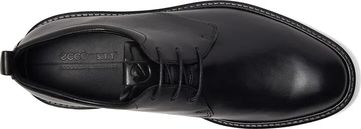 ECCO ST1 Hybrid Plain Toe Tie Men's Shoes Black : EU 39 (US Men's 5-5.5) M, Leather - Image 3