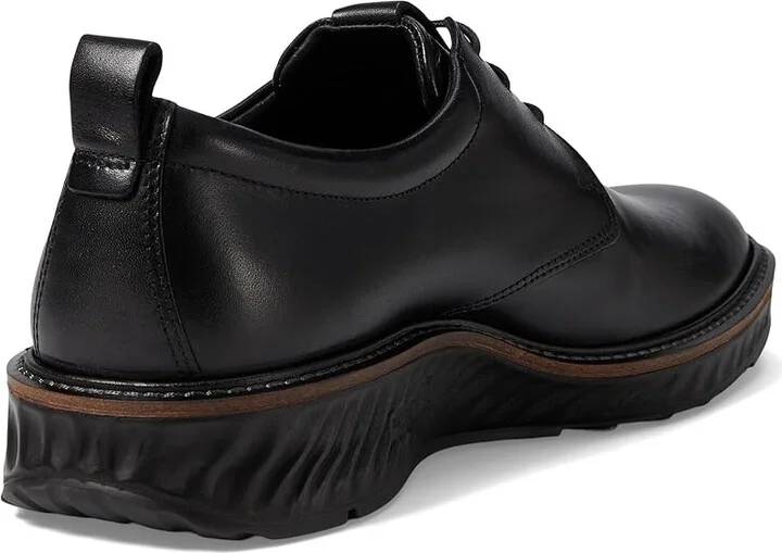 ECCO ST1 Hybrid Plain Toe Tie Men's Shoes Black : EU 39 (US Men's 5-5.5) M, Leather - Image 5