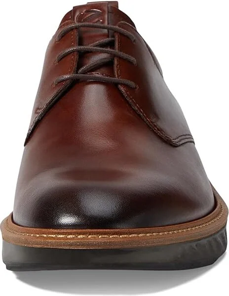 ECCO ST1 Hybrid Plain Toe Tie Men's Shoes Cognac : EU 39 (US Men's 5-5.5) M, Leather - Image 6
