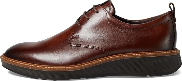 ECCO ST1 Hybrid Plain Toe Tie Men's Shoes Cognac : EU 39 (US Men's 5-5.5) M, Leather - Image 7