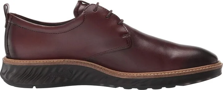 ECCO ST1 Hybrid Plain Toe Tie Men's Shoes Cognac : EU 39 (US Men's 5-5.5) M, Leather - Image 8