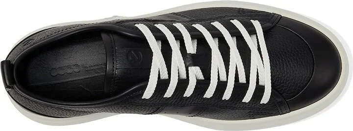 ECCO Street Ace Sneaker Women's Shoes Black/Black : EU 37 (US Women's 6-6.5) M, Leather - Image 2