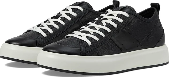 ECCO Street Ace Sneaker Women's Shoes Black/Black : EU 37 (US Women's 6-6.5) M, Leather