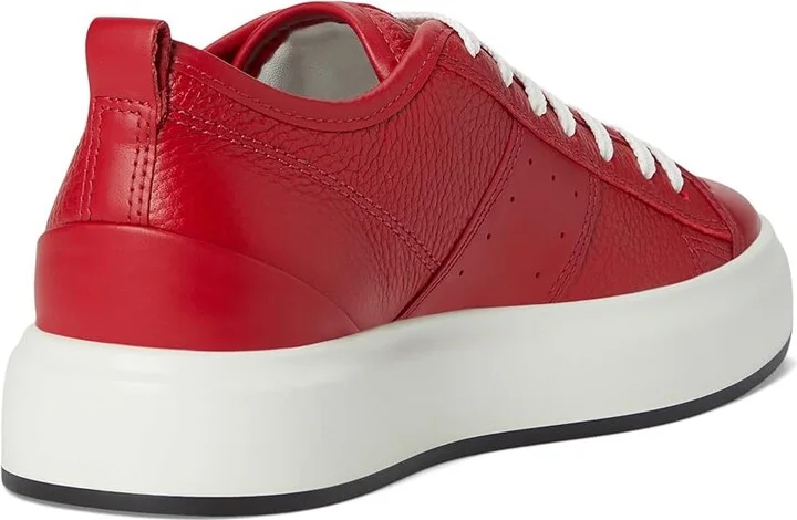 ECCO Street Ace Sneaker Women's Shoes Chili Red/Chili Red : EU 38 (US Women's 7-7.5) M, Leather - Image 4