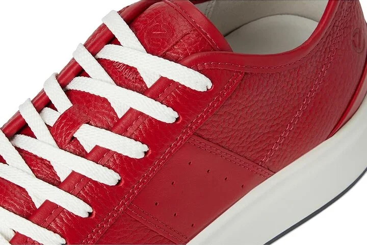 ECCO Street Ace Sneaker Women's Shoes Chili Red/Chili Red : EU 38 (US Women's 7-7.5) M, Leather - Image 7
