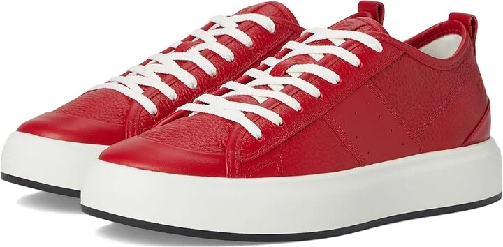 ECCO Street Ace Sneaker Women's Shoes Chili Red/Chili Red : EU 38 (US Women's 7-7.5) M, Leather