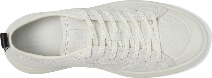 ECCO Street Ace Sneaker Women's Shoes White/White : EU 36 (US Women's 5-5.5) M, Leather - Image 2