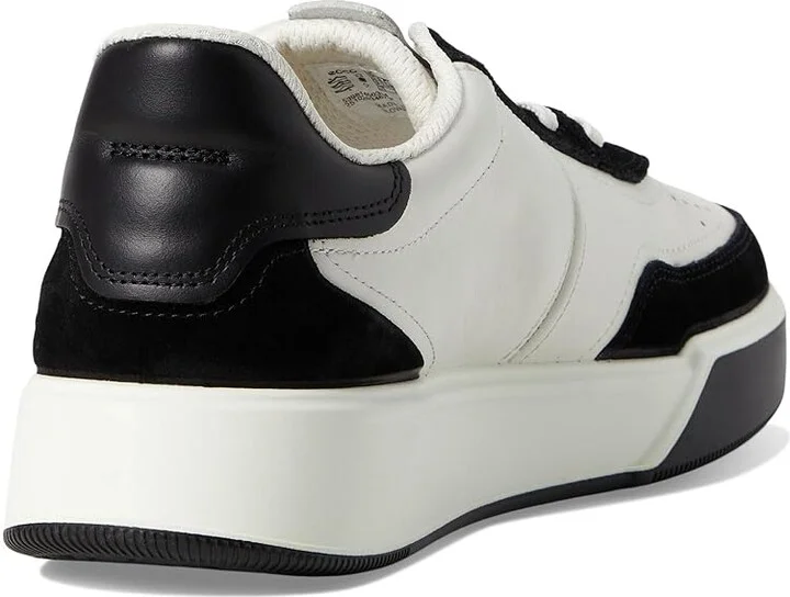 ECCO Street Court Lace Sneaker Men's Shoes Black/White : EU 46 (US Men's 12-12.5) D - Medium, Leather - Image 4