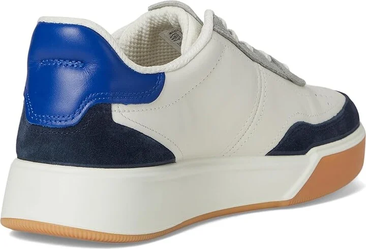 ECCO Street Court Lace Sneaker Men's Shoes Marine/White/Virtual : EU 40 (US Men's 6-6.5) D - Medium, Leather - Image 4