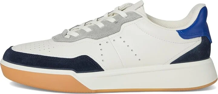 ECCO Street Court Lace Sneaker Men's Shoes Marine/White/Virtual : EU 40 (US Men's 6-6.5) D - Medium, Leather - Image 6