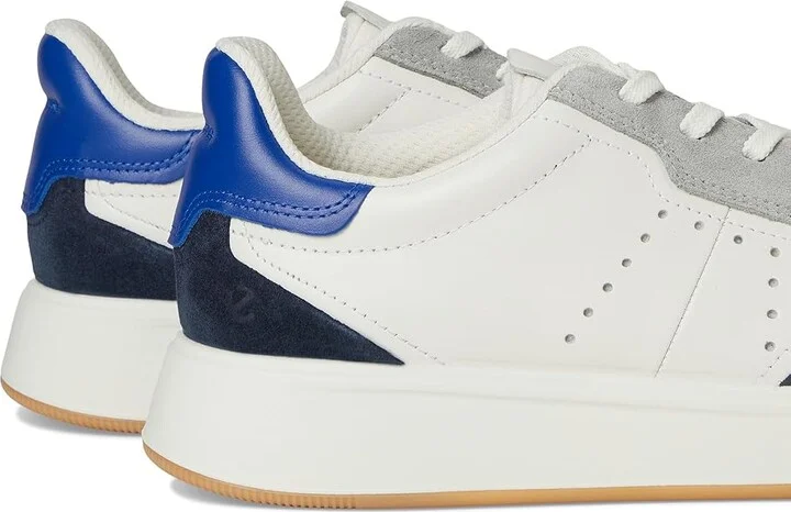 ECCO Street Court Lace Sneaker Men's Shoes Marine/White/Virtual : EU 40 (US Men's 6-6.5) D - Medium, Leather - Image 7