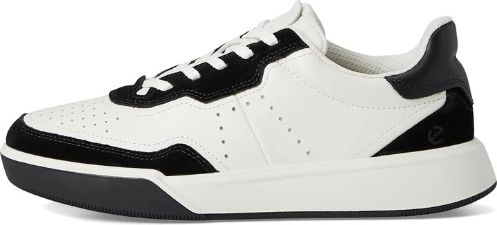 ECCO Street Court Sneaker Women's Shoes Black/White/Black : EU 42 (US Women's 11-11.5) M, Leather - Image 6