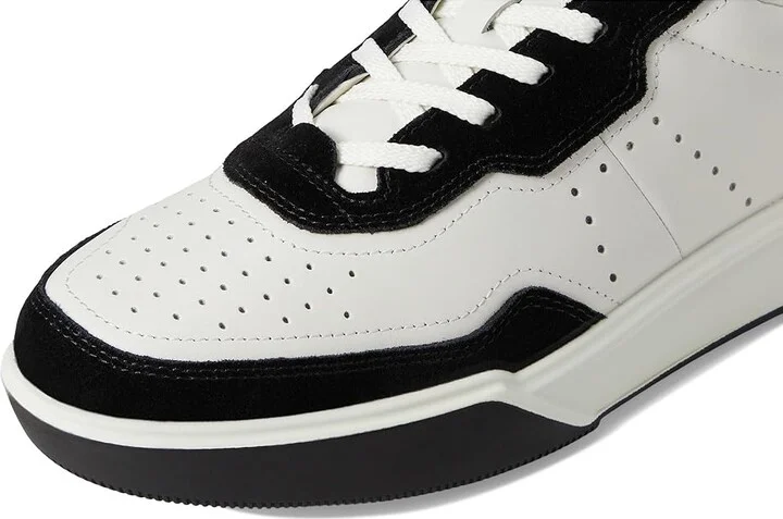 ECCO Street Court Sneaker Women's Shoes Black/White/Black : EU 42 (US Women's 11-11.5) M, Leather - Image 7