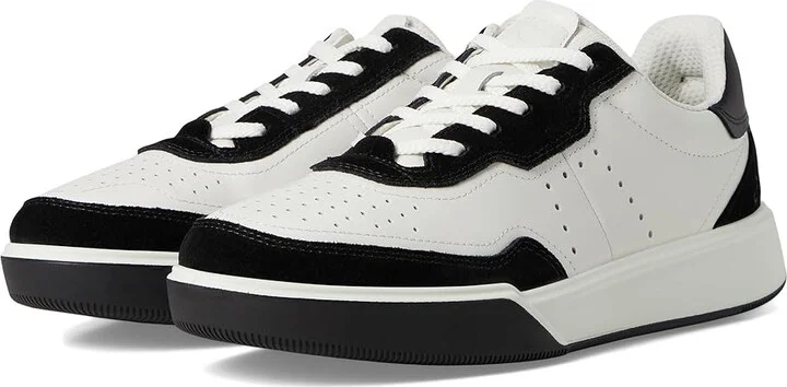 ECCO Street Court Sneaker Women's Shoes Black/White/Black : EU 42 (US Women's 11-11.5) M, Leather
