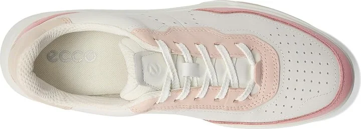 ECCO Street Court Sneaker Women's Shoes Old Rose/White/Rose Dust : EU 41 (US Women's 10-10.5) M, Leather - Image 2