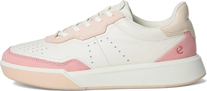 ECCO Street Court Sneaker Women's Shoes Old Rose/White/Rose Dust : EU 41 (US Women's 10-10.5) M, Leather - Image 6