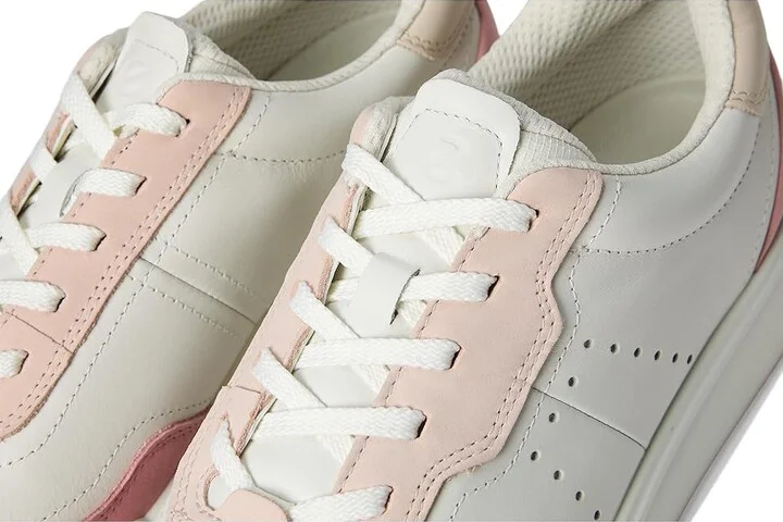 ECCO Street Court Sneaker Women's Shoes Old Rose/White/Rose Dust : EU 41 (US Women's 10-10.5) M, Leather - Image 7