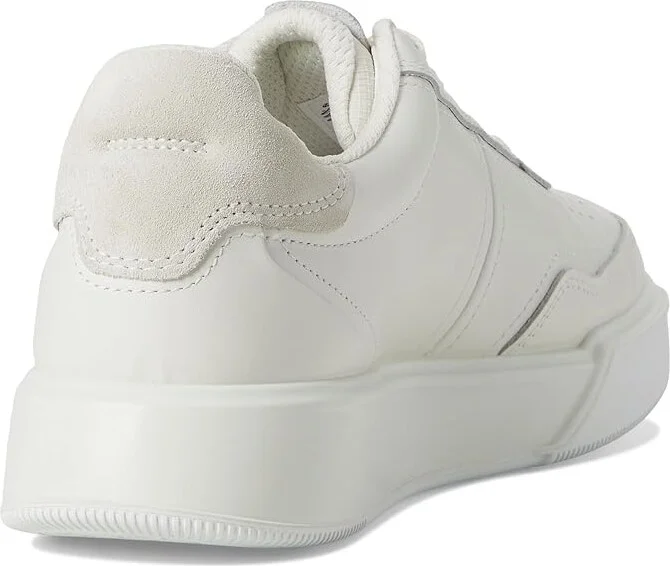 ECCO Street Court Sneaker Women's Shoes White/Shadow White : EU 40 (US Women's 9-9.5) M, Leather - Image 4