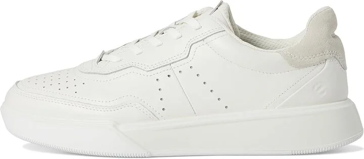 ECCO Street Court Sneaker Women's Shoes White/Shadow White : EU 40 (US Women's 9-9.5) M, Leather - Image 6