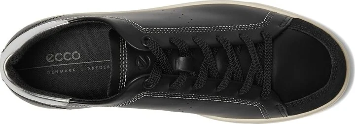 ECCO Street Lite Common Sneaker Women's Shoes Black/Black/Pure Silver : EU 42 (US Women's 11-11.5) M, Leather - Image 2