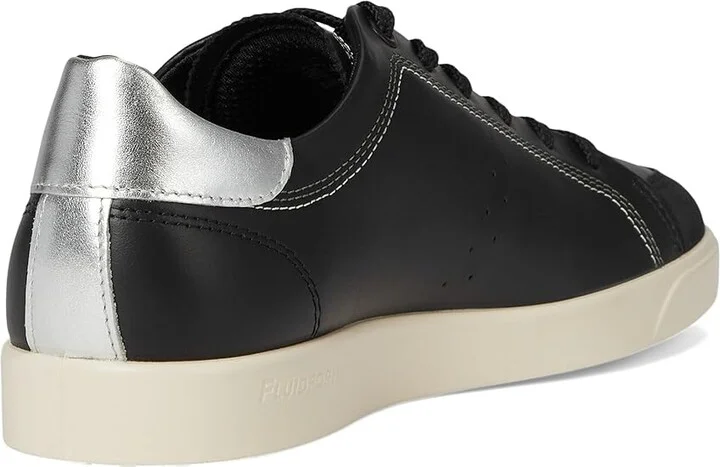 ECCO Street Lite Common Sneaker Women's Shoes Black/Black/Pure Silver : EU 42 (US Women's 11-11.5) M, Leather - Image 4