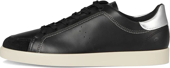 ECCO Street Lite Common Sneaker Women's Shoes Black/Black/Pure Silver : EU 42 (US Women's 11-11.5) M, Leather - Image 6