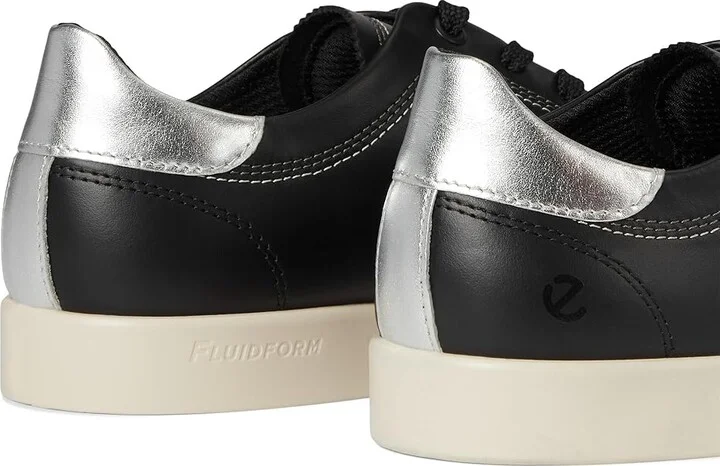 ECCO Street Lite Common Sneaker Women's Shoes Black/Black/Pure Silver : EU 42 (US Women's 11-11.5) M, Leather - Image 7