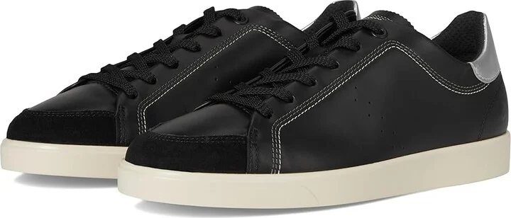 ECCO Street Lite Common Sneaker Women's Shoes Black/Black/Pure Silver : EU 42 (US Women's 11-11.5) M, Leather
