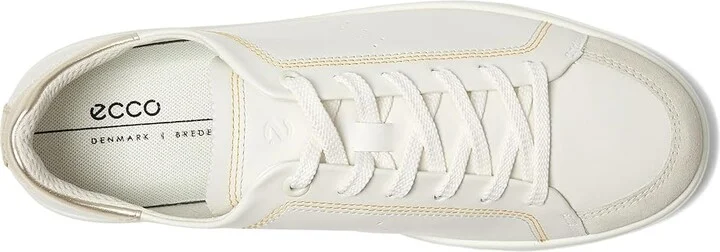 ECCO Street Lite Common Sneaker Women's Shoes White/White/Pure White Gold : EU 35 (US Women's 4-4.5) M, Leather - Image 2