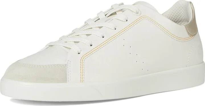 ECCO Street Lite Common Sneaker Women's Shoes White/White/Pure White Gold : EU 35 (US Women's 4-4.5) M, Leather - Image 5