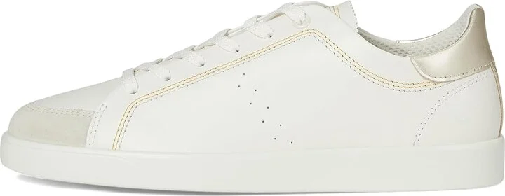 ECCO Street Lite Common Sneaker Women's Shoes White/White/Pure White Gold : EU 35 (US Women's 4-4.5) M, Leather - Image 6