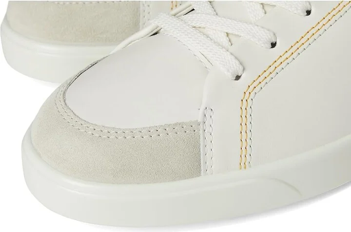 ECCO Street Lite Common Sneaker Women's Shoes White/White/Pure White Gold : EU 35 (US Women's 4-4.5) M, Leather - Image 7