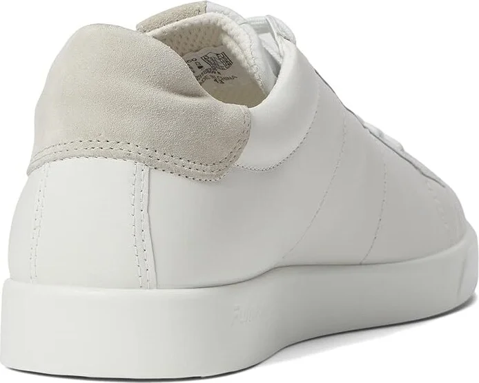 ECCO Street Lite Retro Sneaker Men's Shoes White/Gravel Cow Leather/Calf Suede : EU 42 (US Men's 8-8.5) D - Medium - Image 4