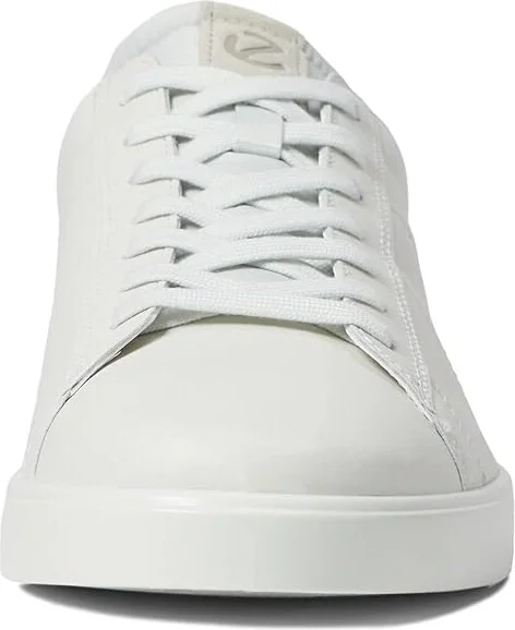 ECCO Street Lite Retro Sneaker Men's Shoes White/Gravel Cow Leather/Calf Suede : EU 42 (US Men's 8-8.5) D - Medium - Image 5